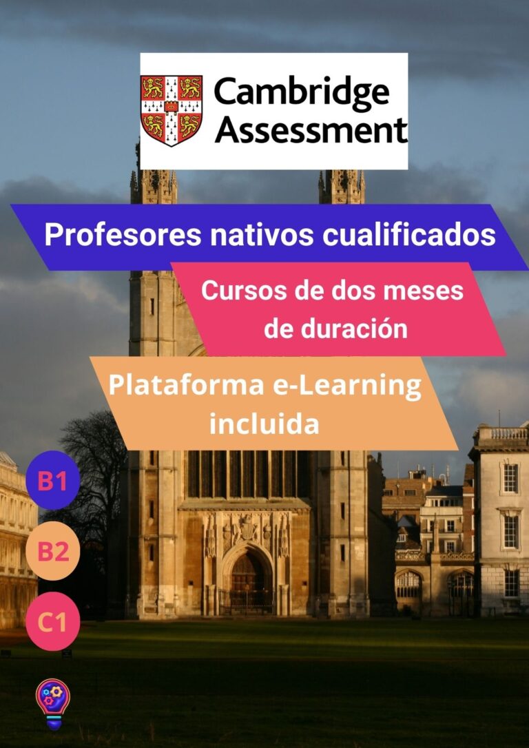 Cambridge. Cursos para cubrir todas la necesidades y cursos de inglés online ofertados en academia de inglés online Estualia.