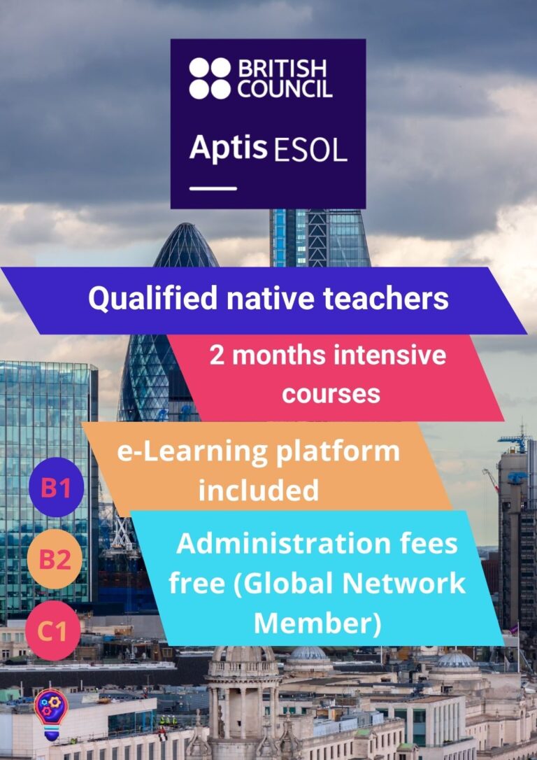 Aptis ENGLISH. Imágenes Cursos WEBSITE. Academia de inglés online