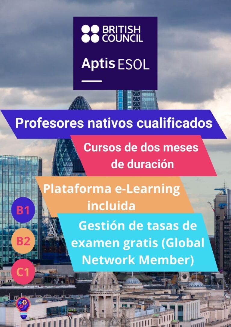 Aptis ESOL. Cursos para cubrir todas la necesidades y cursos de inglés online ofertados en academia de inglés online Estualia.