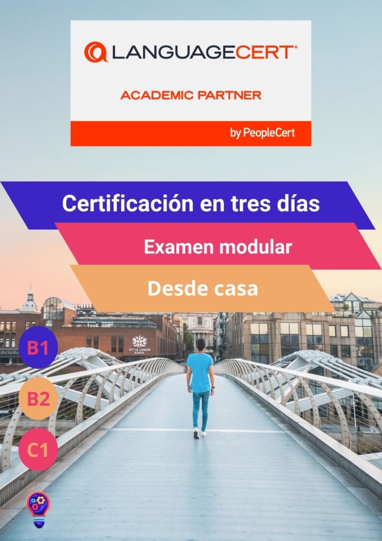 Certificación en 3 días desde casa, niveles B1-C1. LanguageCert. Estualia centro de preparador de exámenes oficiales y oposiciones online