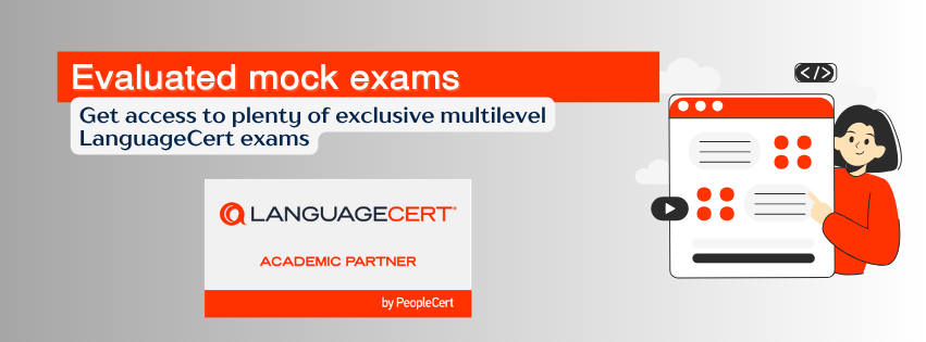 EN Simulacros autocorregidos multinivel LanguageCert. Cursos online de inglés que ofrecemos en nuestra academia de inglés online Estualia. Aptis ESOL (Global Network Member), Trinity, Cambridge, LanguageCert y Oxford.