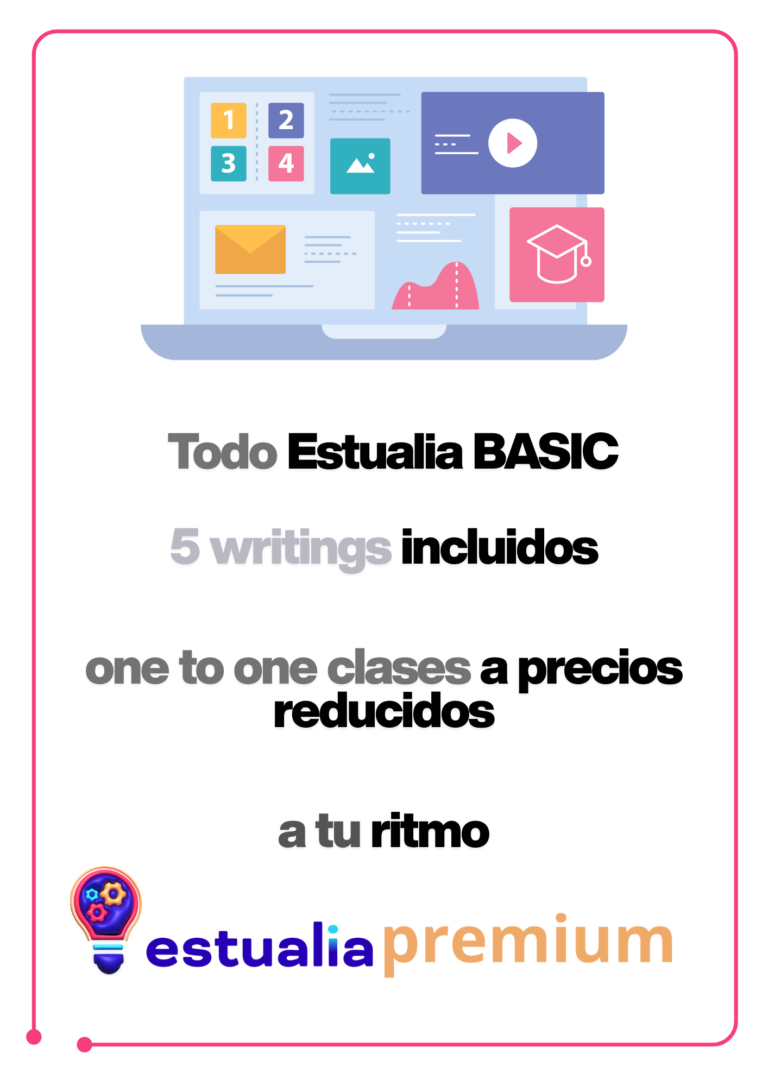 Logotipo Estualia premium. Academia de inglés y cursos de inglés online Estualia.
