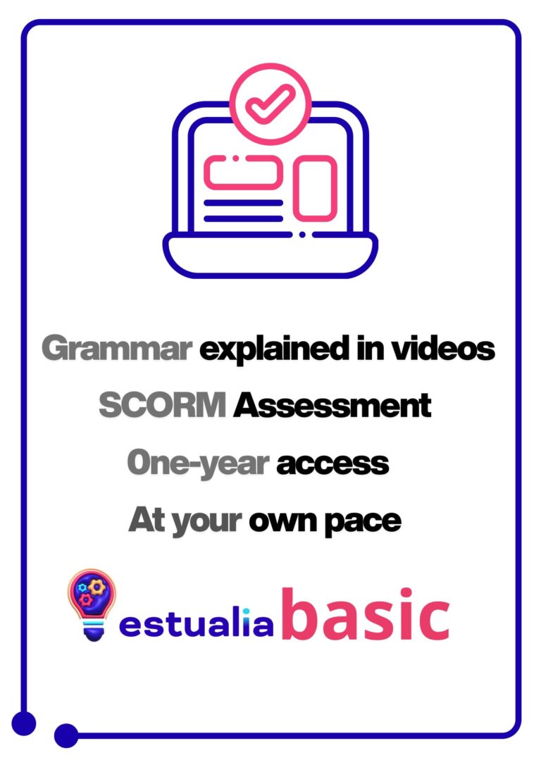 EN Estualia basic logo. English academy and online English courses Estualia.