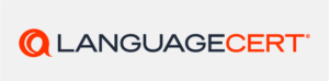 Logotipo de LanguageCert Academic Partner. Cursos para cubrir todas la necesidades y cursos de inglés online ofertados en academia de inglés online Estualia.